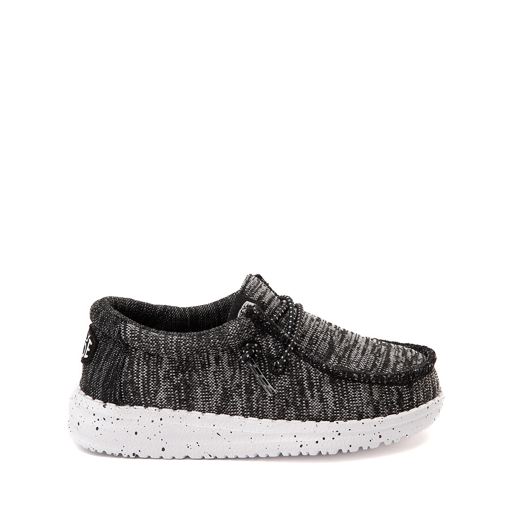 Hey Dude Wally Casual Shoe - Toddler - Black / White
