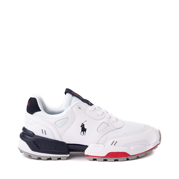 Main view of Mens Jogger Sneaker by Polo Ralph Lauren - White