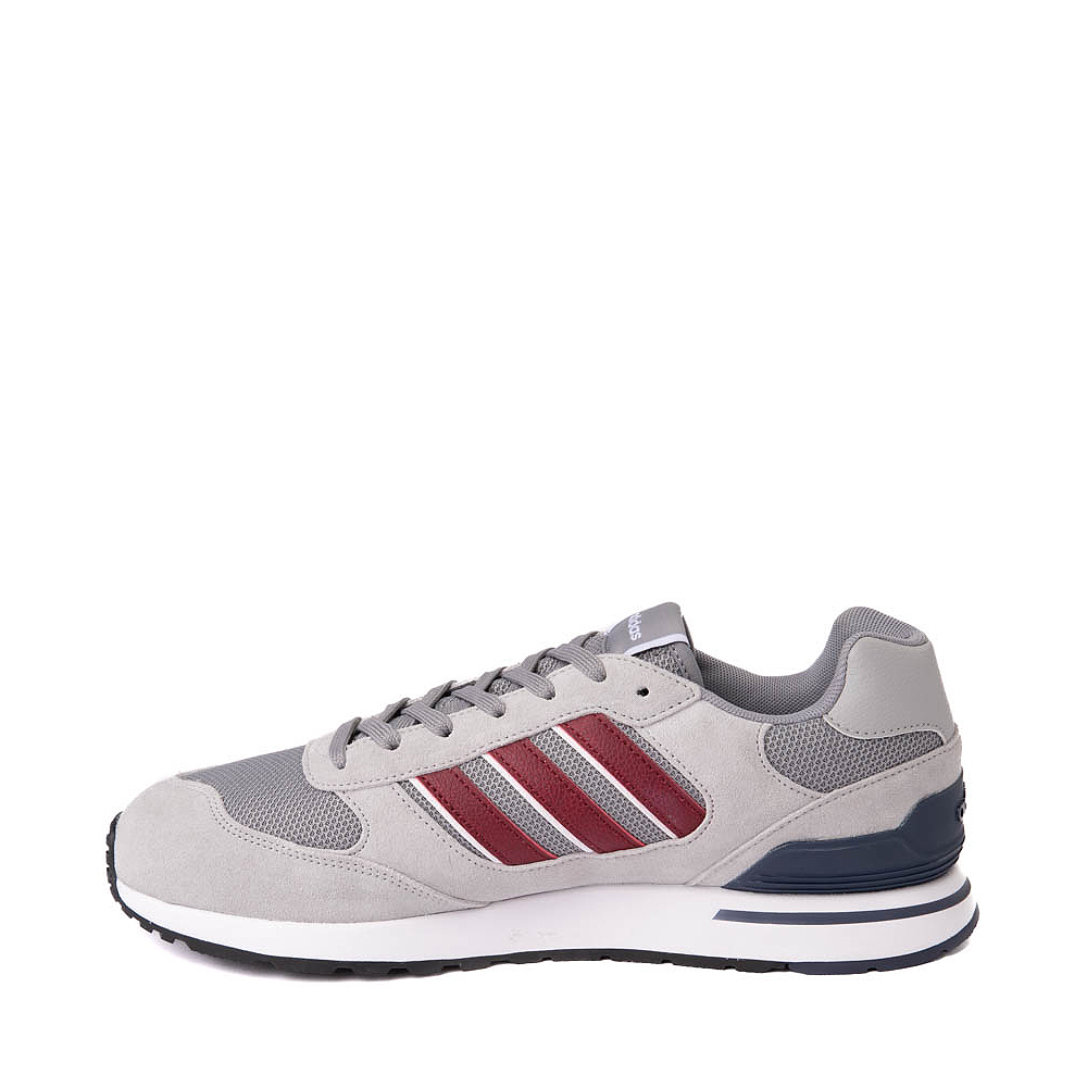 Mens adidas Run 80s Athletic Shoe - Grey / Shadow Red / Shadow Navy ...