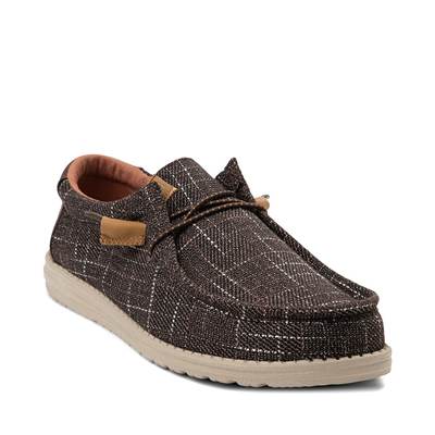 Brown Mens Wally Slip On Sneaker, Heydude