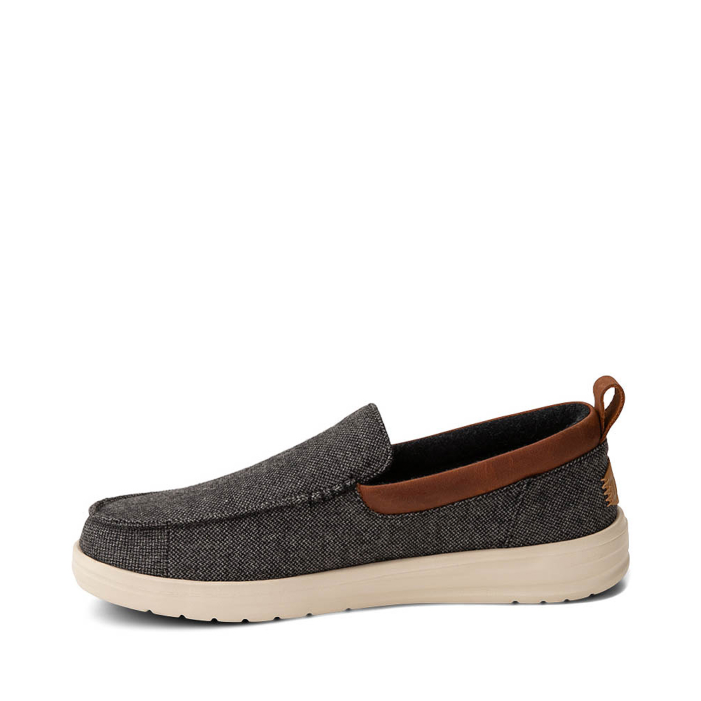 Mens HEYDUDE Wally Grip Slip-On Moc Casual Shoe - Charcoal | Journeys