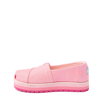Alternate view of TOMS Alpargata Slip On Platform Casual Shoe - Little Kid / Big Kid - Pink