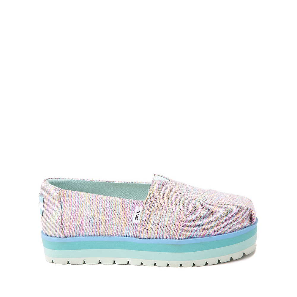 TOMS Alpargata Glimmer Slip-On Platform Casual Shoe - Little Kid / Big ...