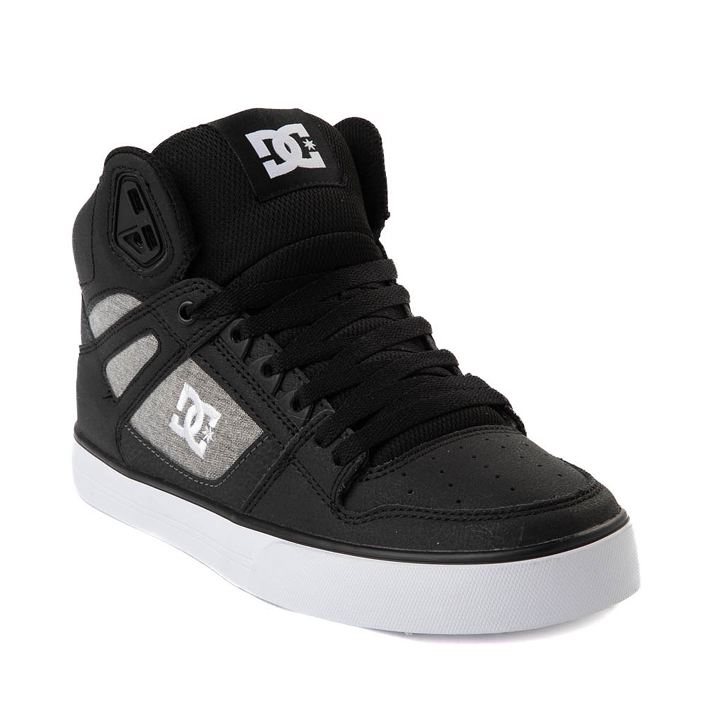 Mens DC Pure Hi Skate Shoe - Black / Armor | Journeys