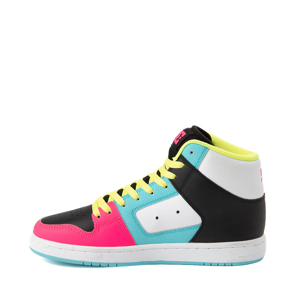 Womens DC Manteca 4 Hi Skate Shoe - Black / Neon Lights | Journeys