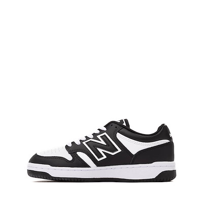 はゆ New Balance 480 Athletic Shoe - Little Kid - Black and White
