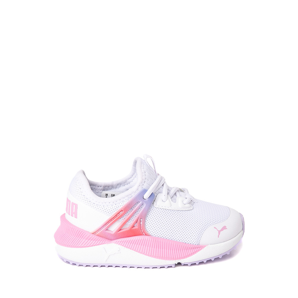 PUMA Pacer Future Athletic Shoe - Baby / Toddler - White / Sunset Sky
