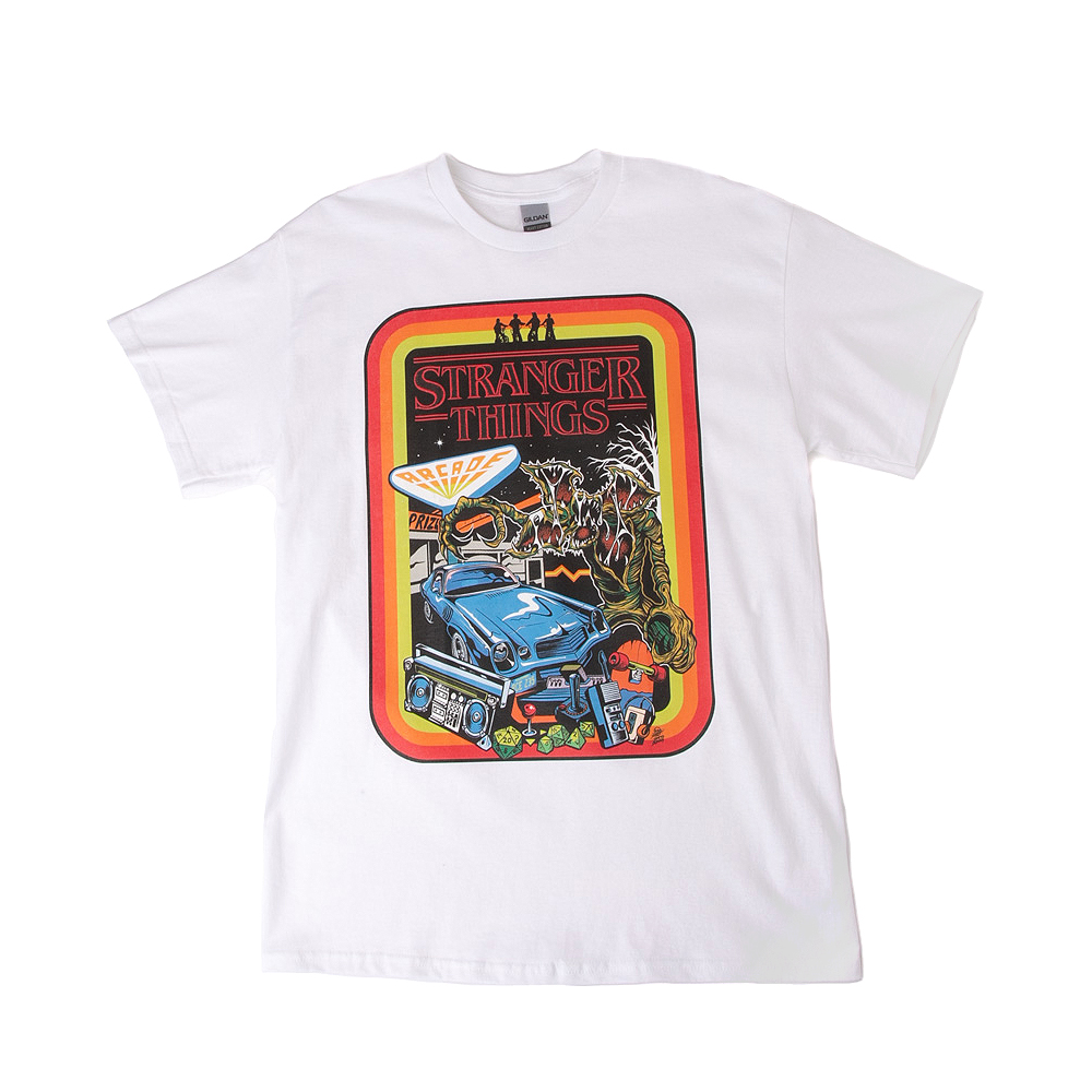 Stranger Things Retro Mashup Tee - White