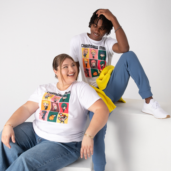 Main view of Chainsaw Man Tee - White