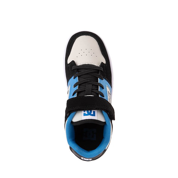 alternate view DC Manteca 4 Elastic Skate Shoe - Little Kid / Big Kid - Black / Blue / GreyALT2