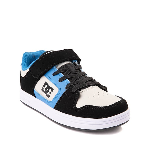 alternate view DC Manteca 4 Elastic Skate Shoe - Little Kid / Big Kid - Black / Blue / GreyALT5