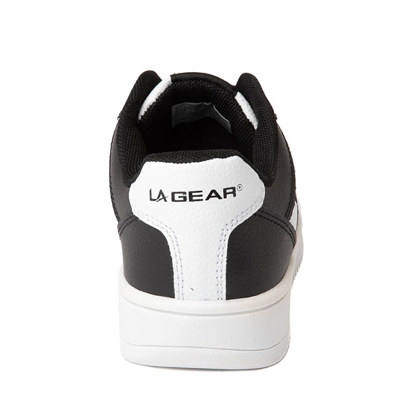 alternate view LA Gear Logo Low Athletic Shoe - Big Kid - White / BlackALT4