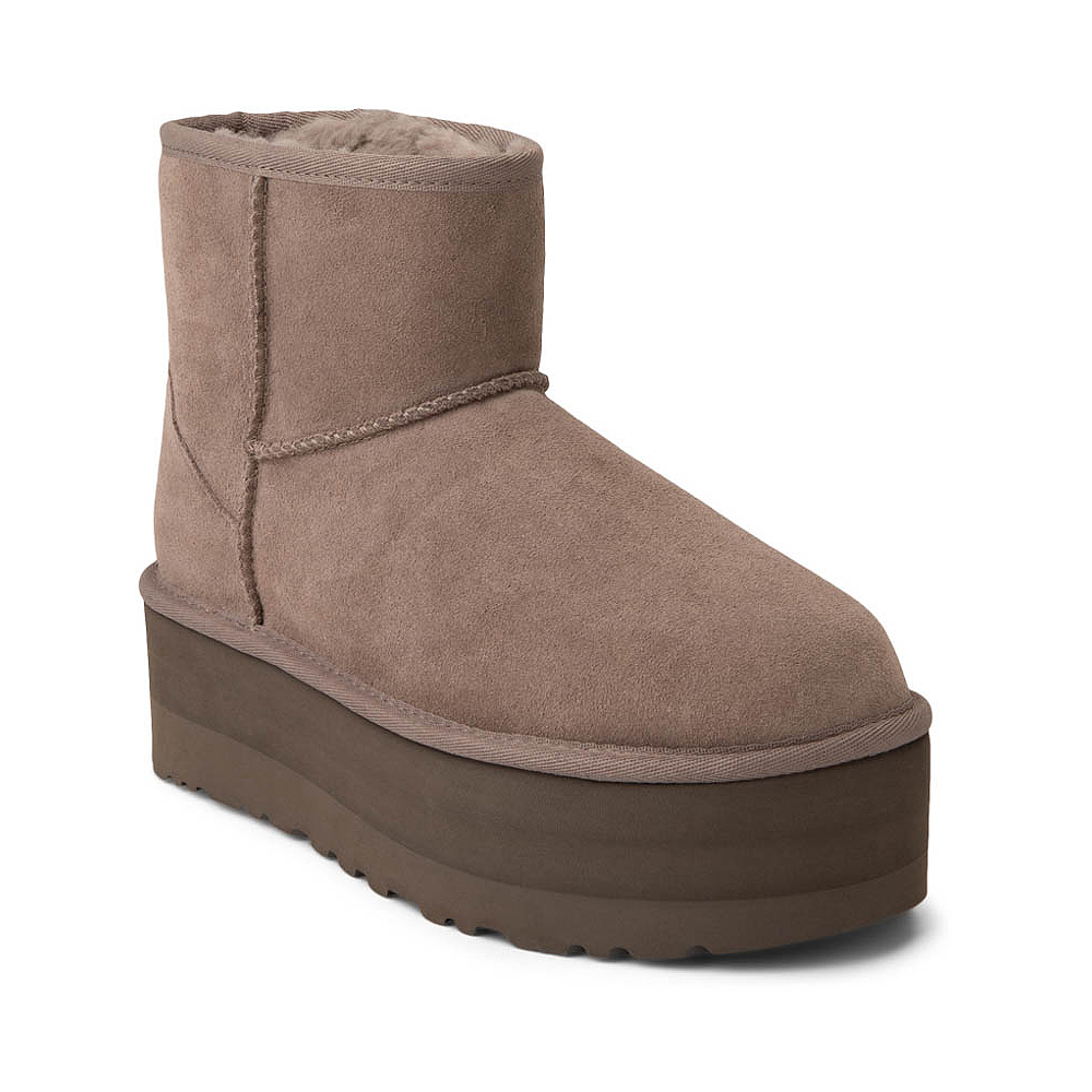 ugg classic mini platform boot smoke plume