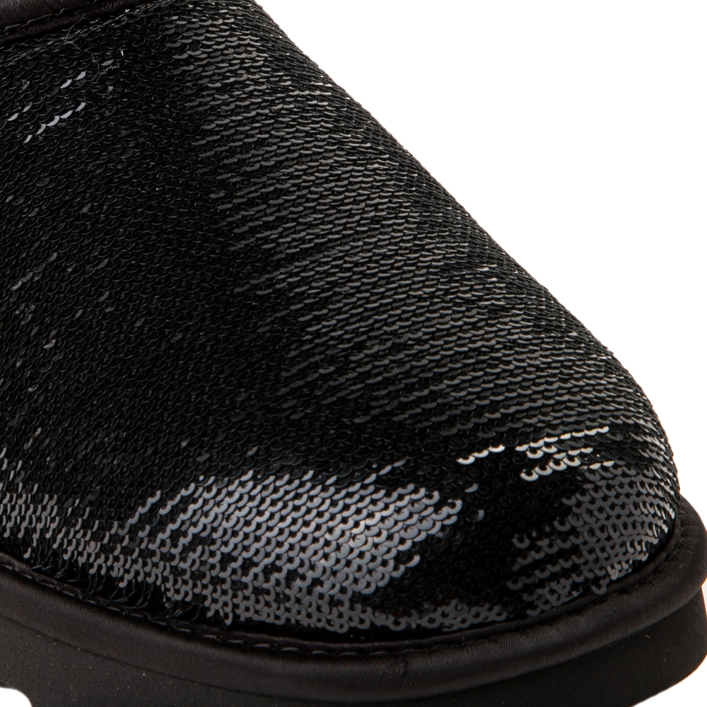Womens UGG® Classic Ultra Mini Mirror Ball Boot Black Journeys