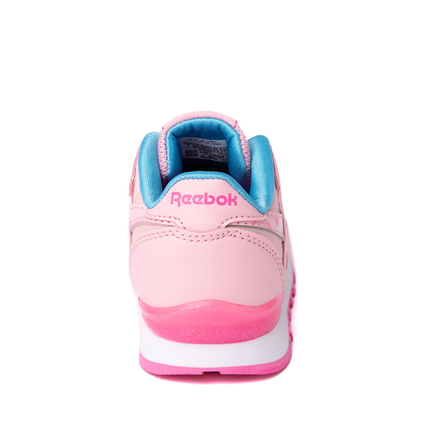 alternate view Reebok Classic Leather Step 'n' Flash Athletic Shoe - Baby / Toddler - Pink Glow / Atomic PinkALT4