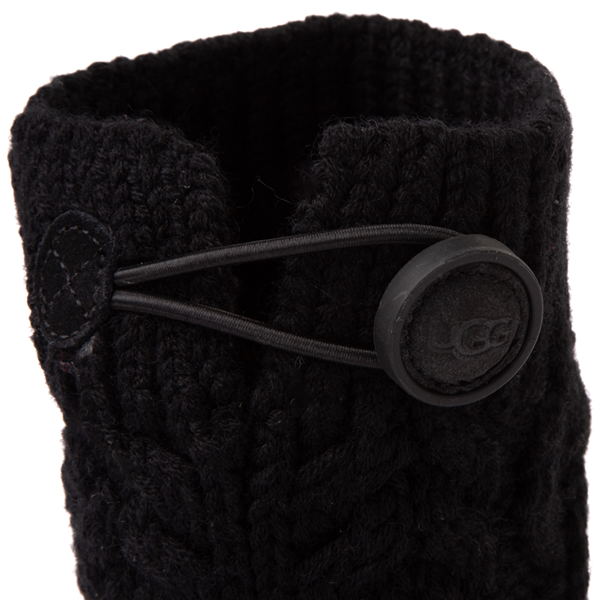alternate view UGG® Classic Cardi Cabled Knit Boot - Little Kid / Big Kid - BlackALT5B