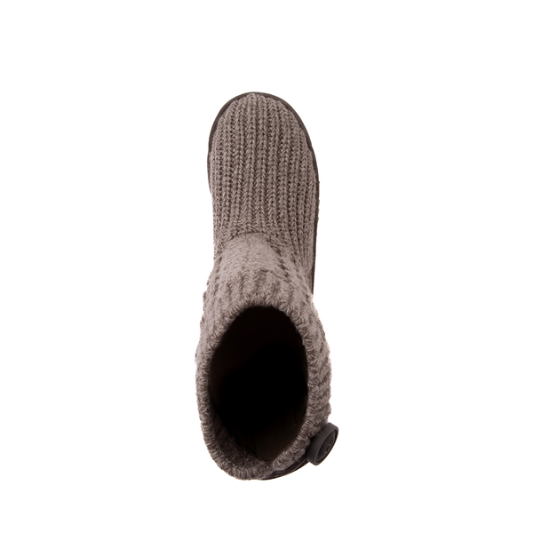 alternate view UGG® Classic Cardi Cabled Knit Boot - Little Kid / Big Kid - GreyALT2