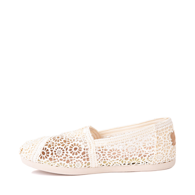 Alternate view of Womens TOMS Classic Crochet Slip On Casual Shoe - Natural