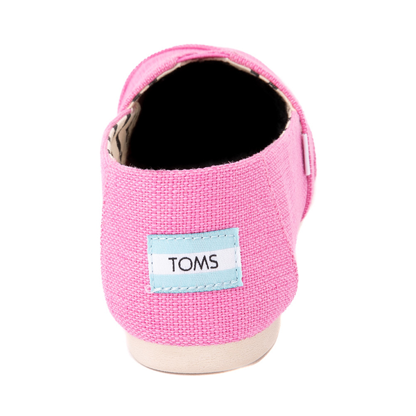 alternate view Womens TOMS Classic Slip On Casual Shoe - PinkALT4
