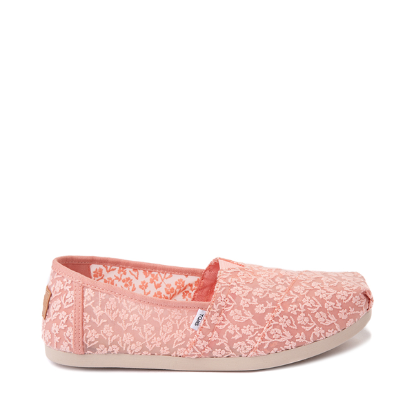 Main view of Womens TOMS Classic Lace Slip On Casual Shoe - Blush