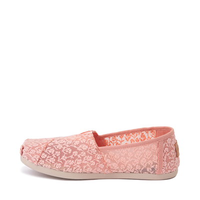 Alternate view of Womens TOMS Alpargata Lace Slip On Casual Shoe - Blush