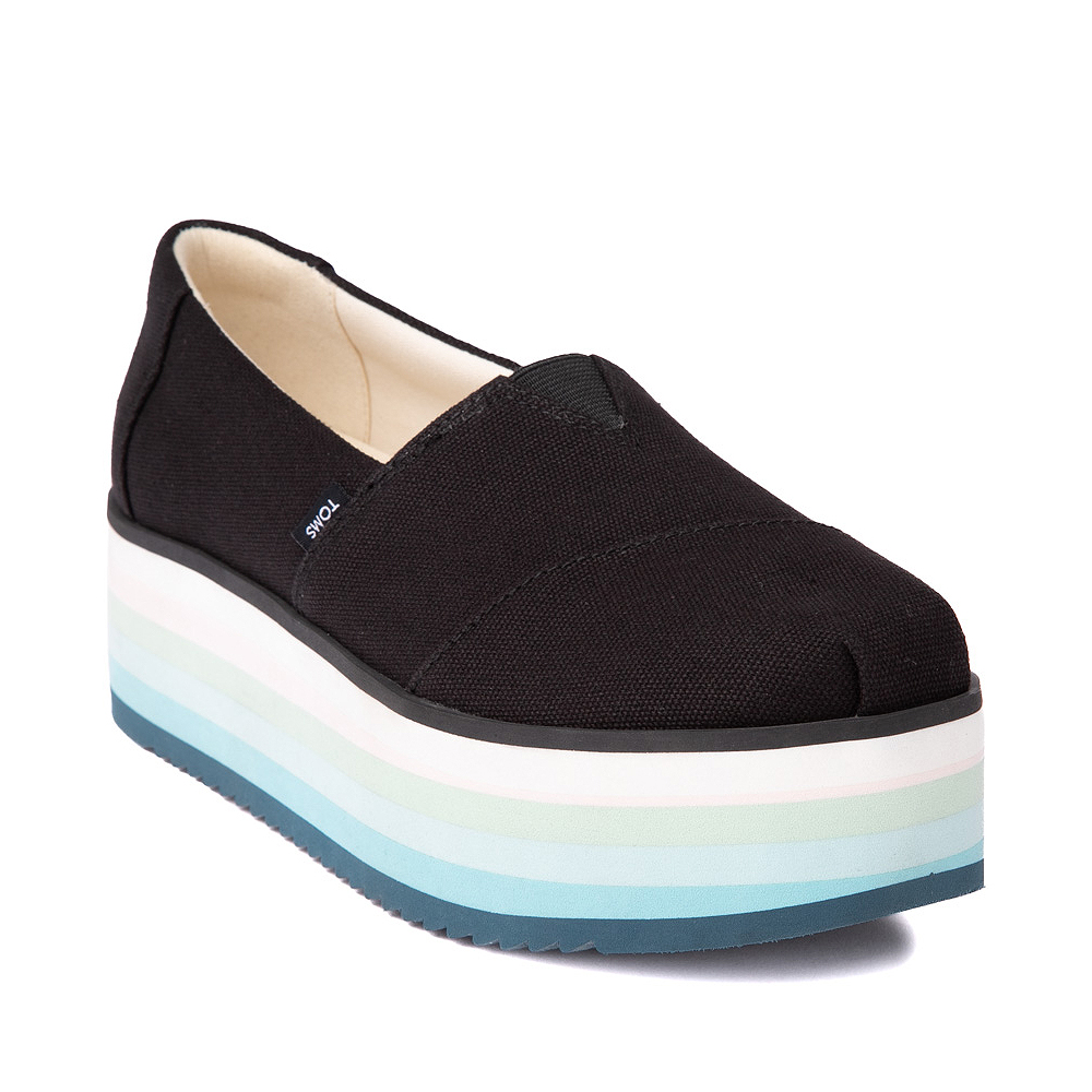 Toms Toms Women's Esparto Espadrilles Black Leather