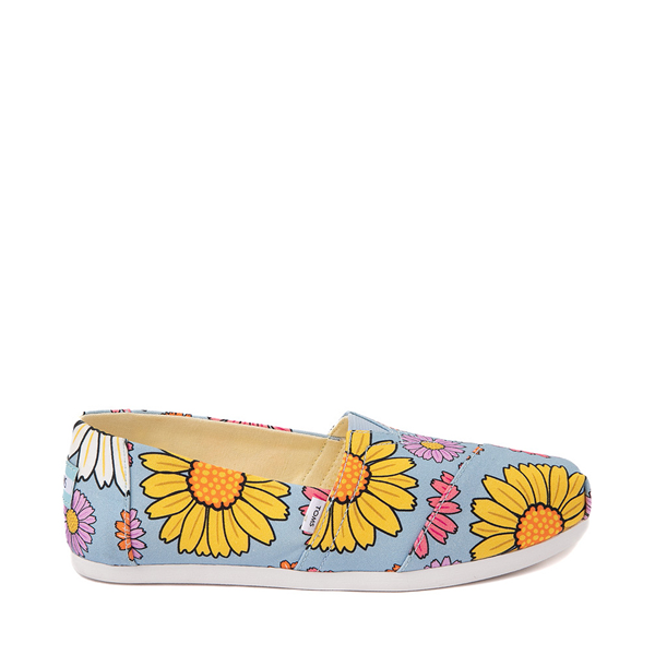 Main view of Womens TOMS Alpargata Slip On Casual Shoe - Blue / Daisies