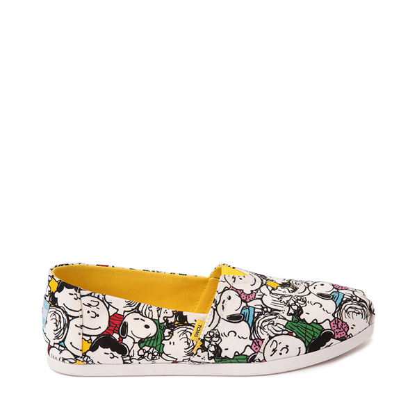 Main view of Womens TOMS x Peanuts Classic Slip On Casual Shoe - Multicolor