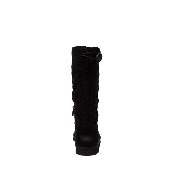alternate view UGG® Classic Cardi Cabled Knit Boot - Toddler / Little Kid - BlackALT4