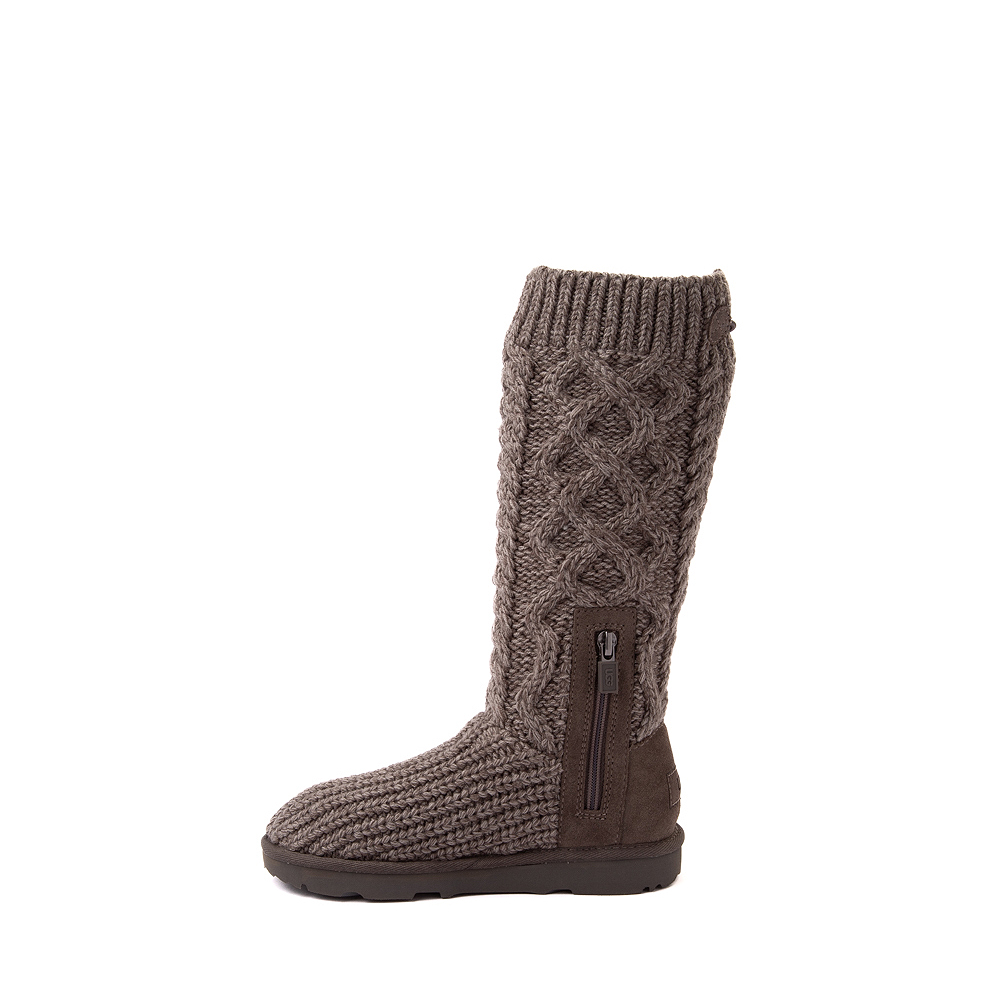 UGG® Classic Cabled Knit Boot - Toddler / Little Kid - Grey