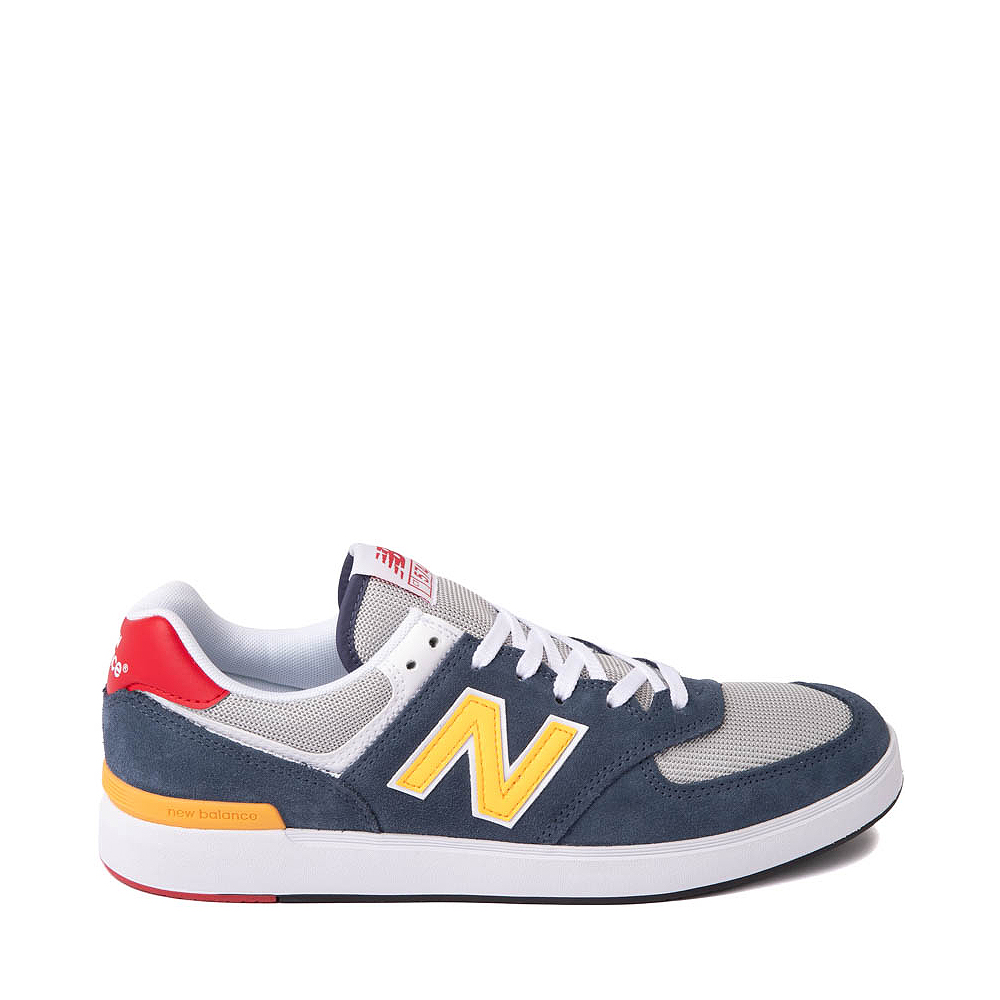 Mens New Balance 574 Court Athletic Shoe - Navy / Yellow