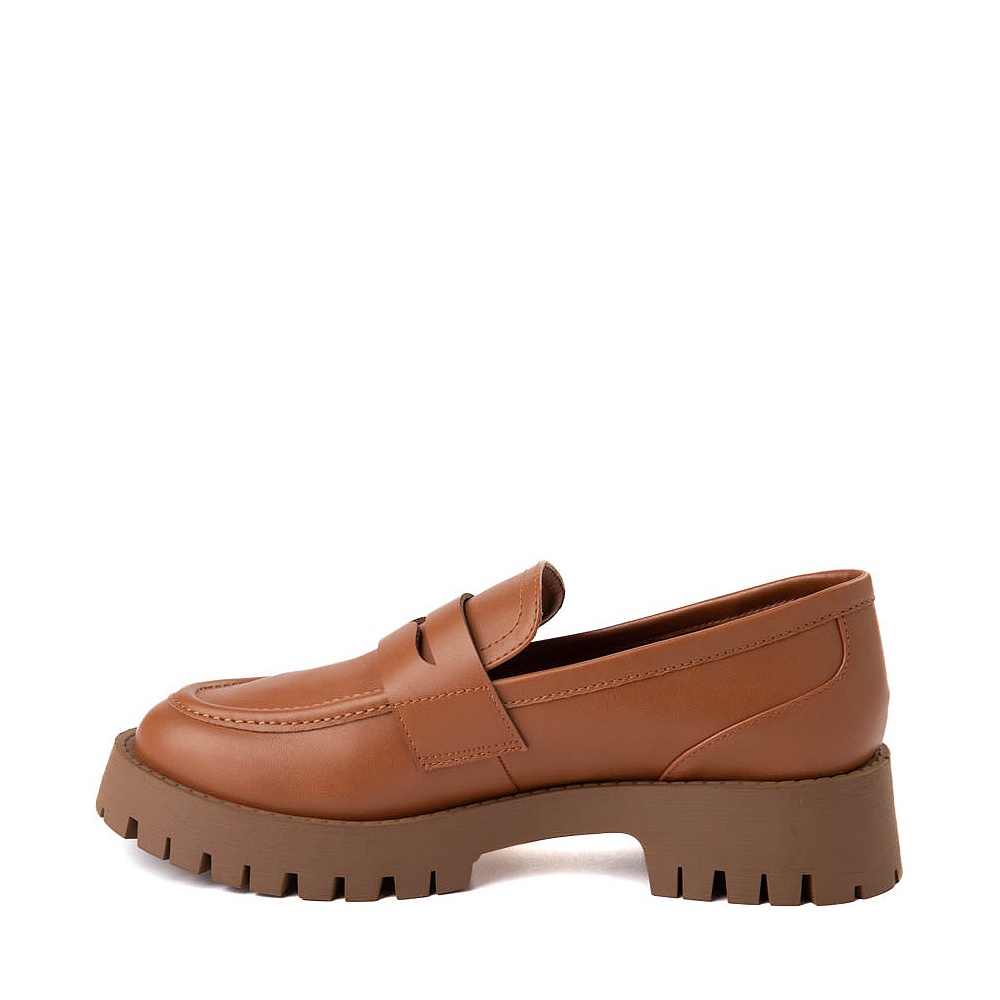 Womens Madden Girl Harlee Platform Penny Loafer Tan Journeys