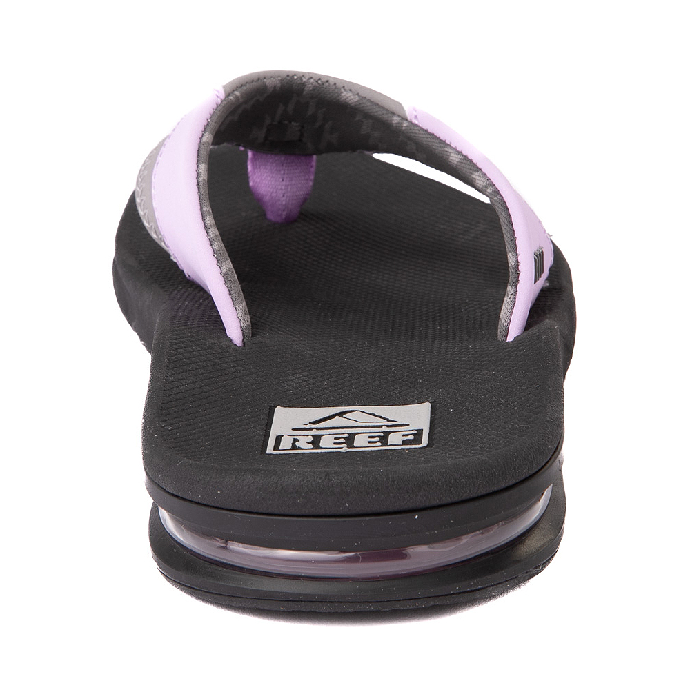 Womens Reef Fanning Sandal Gray / Purple Journeys
