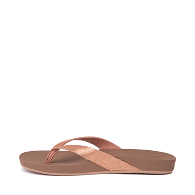 Alternate view of Womens Reef Cushion Court Sandal - Rose Gold