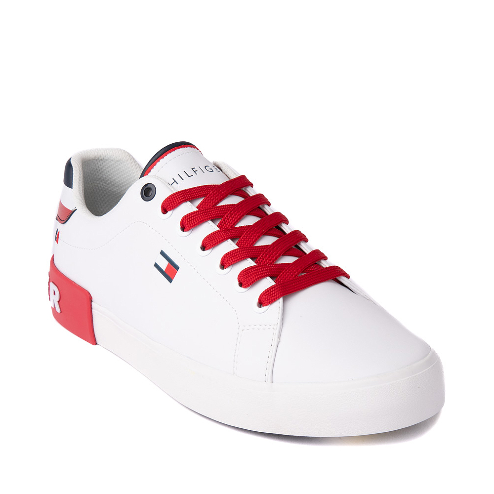 Mens Tommy Hilfiger Rezz Casual Shoe White / Red Journeys