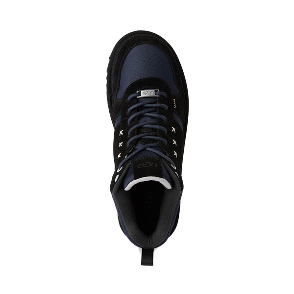 alternate view Mens UGG® Highland Hi Heritage Sneaker - Black / Navy / Glacier GreyALT2