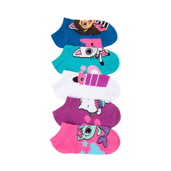 Main view of Gabby's Dollhouse Footie Socks 5 Pack - Little Kid - Multicolor