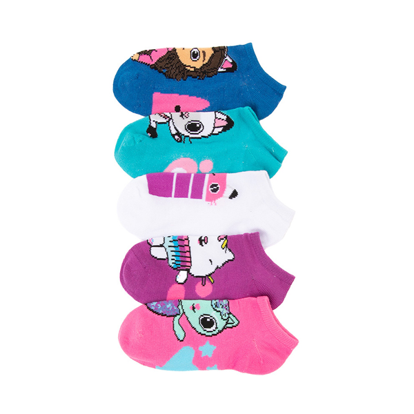Gabby's Dollhouse Footie Socks 5 Pack - Little Kid - Multicolor