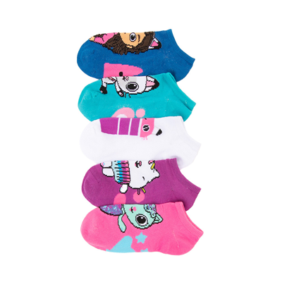 Alternate view of Gabby's Dollhouse Footie Socks 5 Pack - Little Kid - Multicolor