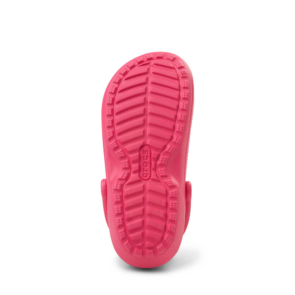 classic lined clog sandals in white & pink
