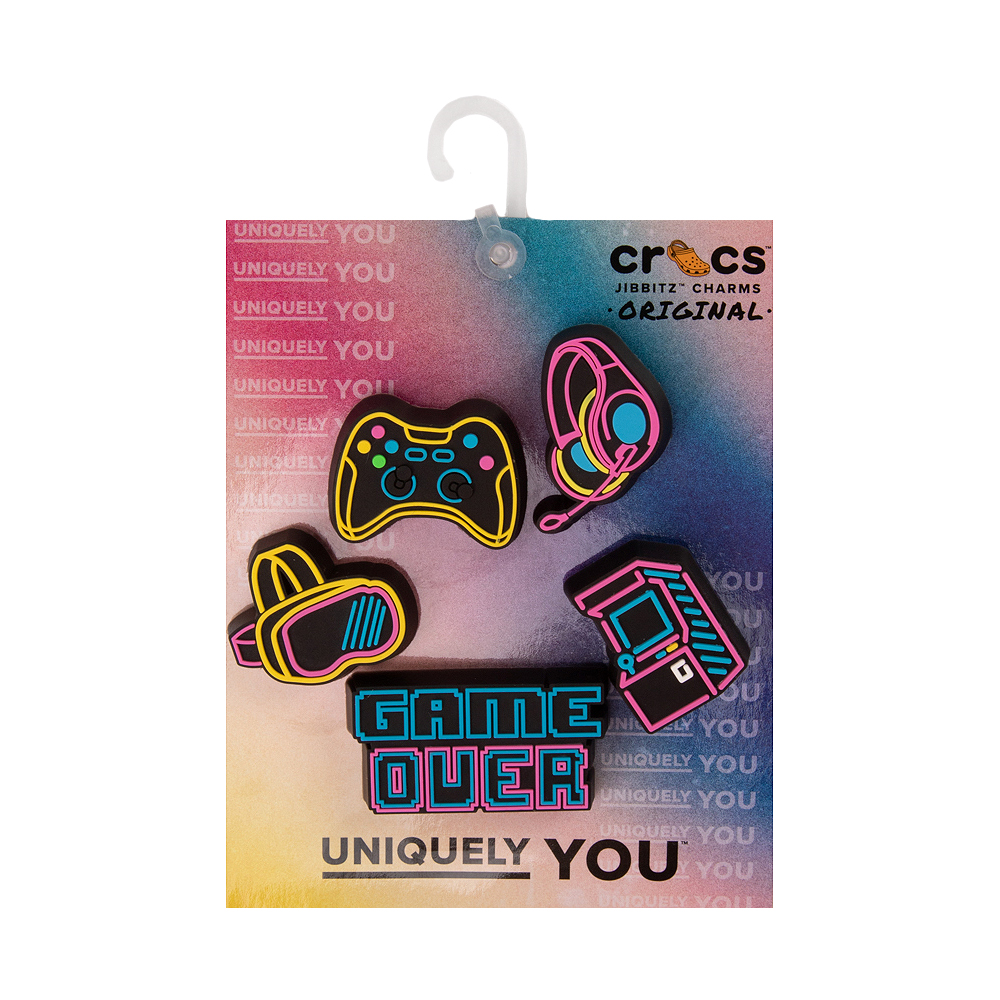 CROCS Jibbitz Lights Up Neon Gamer 5-Pack Shoes Charm