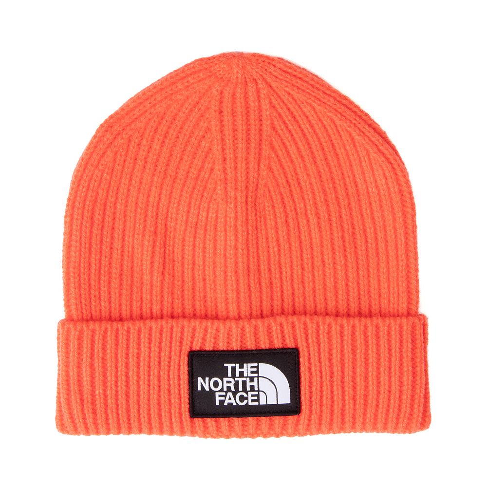 The North Face Logo Box Beanie - Radiant Orange | Journeys