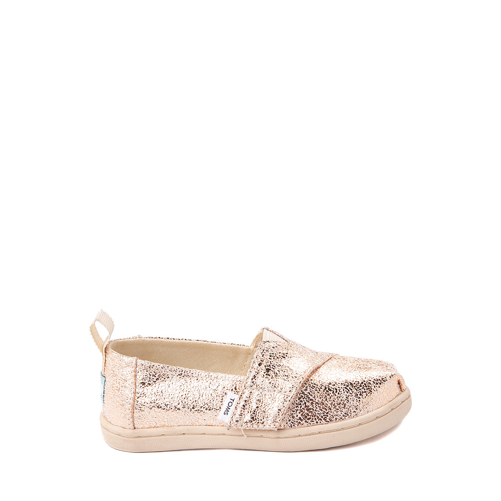 TOMS Classic Foil Slip On Casual Shoe - Baby / Toddler / Little Kid - Gold