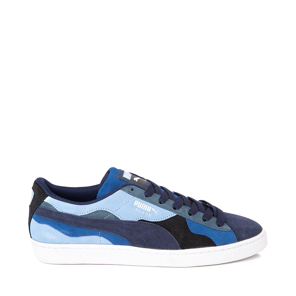 Mens PUMA Suede Camowave Athletic Shoe - Navy / Clyde Royal / Daydream