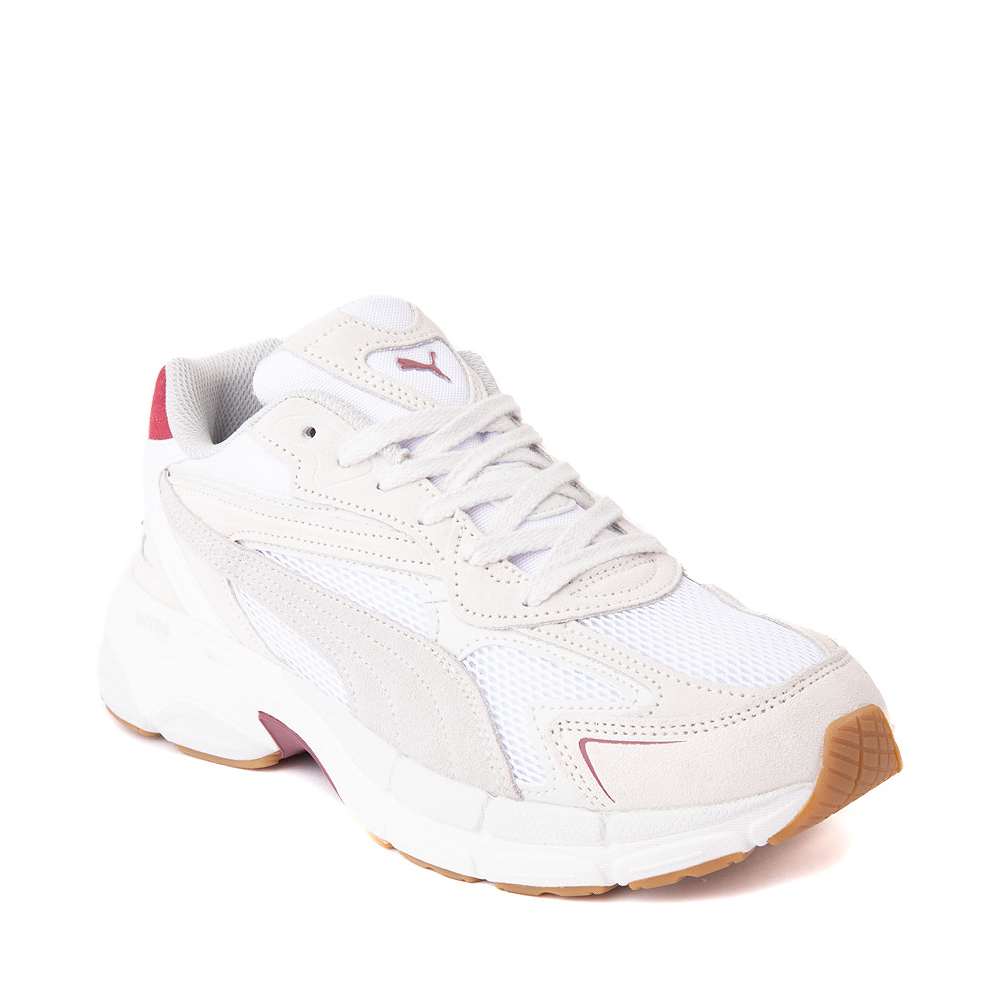 Mens PUMA Teveris Nitro Noughties Athletic Shoe - Feather Gray / Wood ...