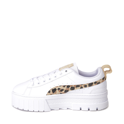 Alternate view of Womens PUMA Mayze Animal Platform Athletic Shoe - White / Leopard