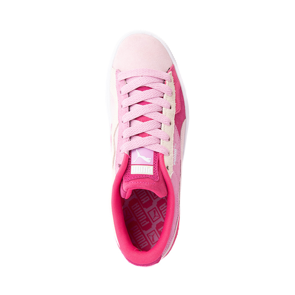 alternate view Womens PUMA Suede Camowave Athletic Shoe - Pearl Pink / Lilac Chiffon / Glowing PinkALT2