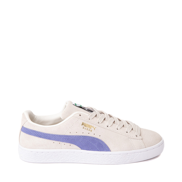 Main view of Womens PUMA Suede Classic XXI Athletic Shoe - Warm White / Intense Lavender