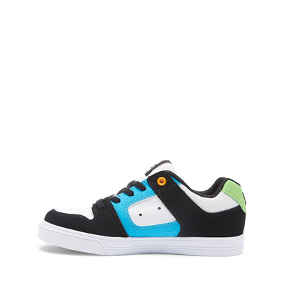 Alternate view of DC Pure Elastic Skate Shoe - Little Kid / Big Kid - White / Black / Blue