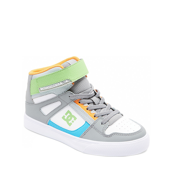alternate view DC Pure Hi EV Skate Shoe - Little Kid / Big Kid - Gray / White / MulticolorALT5